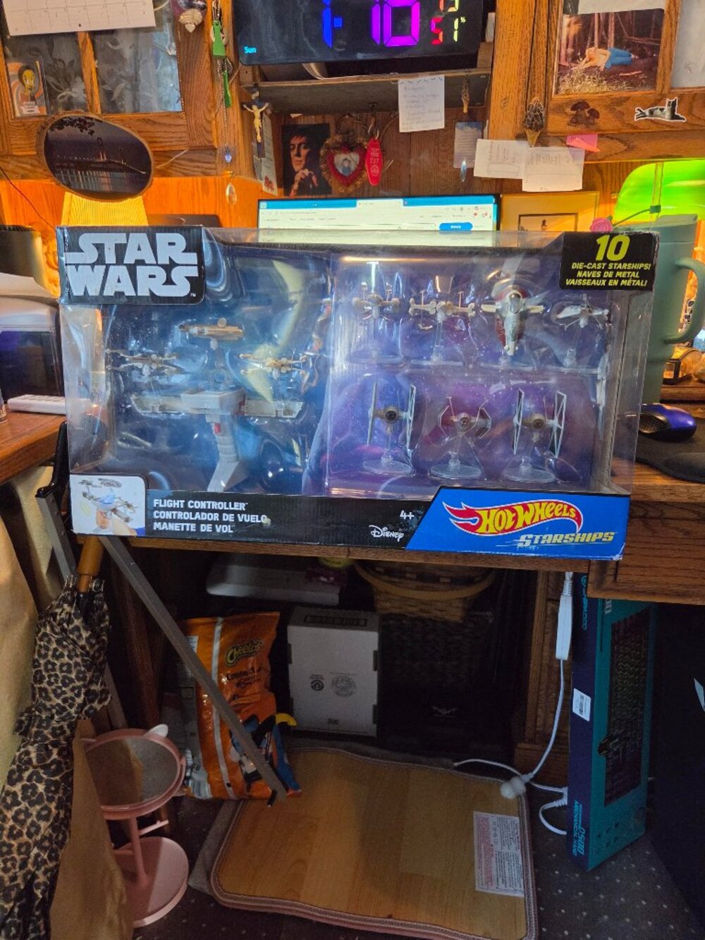 Star Wars BIG SET 10 Die-Cast Starships+ Flight Controller NIB ! LQQK!